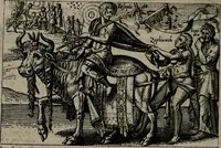 Picture 69 of 104 from Aereoplastes theo-sophicus, sive, Eicones mysticae : rarâ solertiâ, ac sagacitate singulari effictae eæq́[ue] æri incisæ : integram veræ theosophias rationem mirâ dexteritate adumbrantes : euolutione Latinâ ex Sacris Scripturis, sanctis patribus, philosophis, oratoribus, historicis ac poëtis tàm Græcis quàm Latinis Christianis iuxtà atq[ue]; gentibus nunc illuminatæ, ac bonorum bono editæ (1620), leaf 147