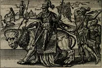 Picture 70 of 104 from Aereoplastes theo-sophicus, sive, Eicones mysticae : rarâ solertiâ, ac sagacitate singulari effictae eæq́[ue] æri incisæ : integram veræ theosophias rationem mirâ dexteritate adumbrantes : euolutione Latinâ ex Sacris Scripturis, sanctis patribus, philosophis, oratoribus, historicis ac poëtis tàm Græcis quàm Latinis Christianis iuxtà atq[ue]; gentibus nunc illuminatæ, ac bonorum bono editæ (1620), leaf 149