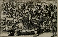 Picture 71 of 104 from Aereoplastes theo-sophicus, sive, Eicones mysticae : rarâ solertiâ, ac sagacitate singulari effictae eæq́[ue] æri incisæ : integram veræ theosophias rationem mirâ dexteritate adumbrantes : euolutione Latinâ ex Sacris Scripturis, sanctis patribus, philosophis, oratoribus, historicis ac poëtis tàm Græcis quàm Latinis Christianis iuxtà atq[ue]; gentibus nunc illuminatæ, ac bonorum bono editæ (1620), leaf 151