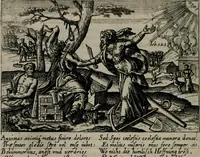 An illustration from Aereoplastes theo-sophicus, sive, Eicones mysticae : rarâ solertiâ, ac sagacitate singulari effictae eæq́[ue] æri incisæ : integram veræ theosophias rationem mirâ dexteritate adumbrantes : euolutione Latinâ ex Sacris Scripturis, sanctis patribus, philosophis, oratoribus, historicis ac poëtis tàm Græcis quàm Latinis Christianis iuxtà atq[ue]; gentibus nunc illuminatæ, ac bonorum bono editæ (1620)