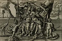 Picture 91 of 104 from Aereoplastes theo-sophicus, sive, Eicones mysticae : rarâ solertiâ, ac sagacitate singulari effictae eæq́[ue] æri incisæ : integram veræ theosophias rationem mirâ dexteritate adumbrantes : euolutione Latinâ ex Sacris Scripturis, sanctis patribus, philosophis, oratoribus, historicis ac poëtis tàm Græcis quàm Latinis Christianis iuxtà atq[ue]; gentibus nunc illuminatæ, ac bonorum bono editæ (1620), leaf 191