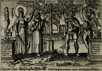 Picture 93 of 104 from Aereoplastes theo-sophicus, sive, Eicones mysticae : rarâ solertiâ, ac sagacitate singulari effictae eæq́[ue] æri incisæ : integram veræ theosophias rationem mirâ dexteritate adumbrantes : euolutione Latinâ ex Sacris Scripturis, sanctis patribus, philosophis, oratoribus, historicis ac poëtis tàm Græcis quàm Latinis Christianis iuxtà atq[ue]; gentibus nunc illuminatæ, ac bonorum bono editæ (1620), leaf 195