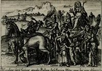 Picture 13 of 104 from Aereoplastes theo-sophicus, sive, Eicones mysticae : rarâ solertiâ, ac sagacitate singulari effictae eæq́[ue] æri incisæ : integram veræ theosophias rationem mirâ dexteritate adumbrantes : euolutione Latinâ ex Sacris Scripturis, sanctis patribus, philosophis, oratoribus, historicis ac poëtis tàm Græcis quàm Latinis Christianis iuxtà atq[ue]; gentibus nunc illuminatæ, ac bonorum bono editæ (1620), leaf 35
