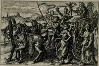 Picture 14 of 104 from Aereoplastes theo-sophicus, sive, Eicones mysticae : rarâ solertiâ, ac sagacitate singulari effictae eæq́[ue] æri incisæ : integram veræ theosophias rationem mirâ dexteritate adumbrantes : euolutione Latinâ ex Sacris Scripturis, sanctis patribus, philosophis, oratoribus, historicis ac poëtis tàm Græcis quàm Latinis Christianis iuxtà atq[ue]; gentibus nunc illuminatæ, ac bonorum bono editæ (1620), leaf 37