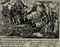 Picture 18 of 104 from Aereoplastes theo-sophicus, sive, Eicones mysticae : rarâ solertiâ, ac sagacitate singulari effictae eæq́[ue] æri incisæ : integram veræ theosophias rationem mirâ dexteritate adumbrantes : euolutione Latinâ ex Sacris Scripturis, sanctis patribus, philosophis, oratoribus, historicis ac poëtis tàm Græcis quàm Latinis Christianis iuxtà atq[ue]; gentibus nunc illuminatæ, ac bonorum bono editæ (1620), leaf 45