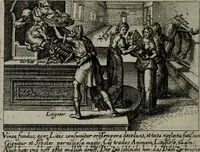 Picture 23 of 104 from Aereoplastes theo-sophicus, sive, Eicones mysticae : rarâ solertiâ, ac sagacitate singulari effictae eæq́[ue] æri incisæ : integram veræ theosophias rationem mirâ dexteritate adumbrantes : euolutione Latinâ ex Sacris Scripturis, sanctis patribus, philosophis, oratoribus, historicis ac poëtis tàm Græcis quàm Latinis Christianis iuxtà atq[ue]; gentibus nunc illuminatæ, ac bonorum bono editæ (1620), leaf 55