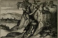 Picture 28 of 104 from Aereoplastes theo-sophicus, sive, Eicones mysticae : rarâ solertiâ, ac sagacitate singulari effictae eæq́[ue] æri incisæ : integram veræ theosophias rationem mirâ dexteritate adumbrantes : euolutione Latinâ ex Sacris Scripturis, sanctis patribus, philosophis, oratoribus, historicis ac poëtis tàm Græcis quàm Latinis Christianis iuxtà atq[ue]; gentibus nunc illuminatæ, ac bonorum bono editæ (1620), leaf 65