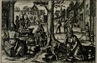 An illustration from Aereoplastes theo-sophicus, sive, Eicones mysticae : rarâ solertiâ, ac sagacitate singulari effictae eæq́[ue] æri incisæ : integram veræ theosophias rationem mirâ dexteritate adumbrantes : euolutione Latinâ ex Sacris Scripturis, sanctis patribus, philosophis, oratoribus, historicis ac poëtis tàm Græcis quàm Latinis Christianis iuxtà atq[ue]; gentibus nunc illuminatæ, ac bonorum bono editæ (1620)