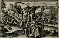 Picture 35 of 104 from Aereoplastes theo-sophicus, sive, Eicones mysticae : rarâ solertiâ, ac sagacitate singulari effictae eæq́[ue] æri incisæ : integram veræ theosophias rationem mirâ dexteritate adumbrantes : euolutione Latinâ ex Sacris Scripturis, sanctis patribus, philosophis, oratoribus, historicis ac poëtis tàm Græcis quàm Latinis Christianis iuxtà atq[ue]; gentibus nunc illuminatæ, ac bonorum bono editæ (1620), leaf 79