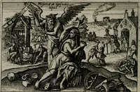 Picture 38 of 104 from Aereoplastes theo-sophicus, sive, Eicones mysticae : rarâ solertiâ, ac sagacitate singulari effictae eæq́[ue] æri incisæ : integram veræ theosophias rationem mirâ dexteritate adumbrantes : euolutione Latinâ ex Sacris Scripturis, sanctis patribus, philosophis, oratoribus, historicis ac poëtis tàm Græcis quàm Latinis Christianis iuxtà atq[ue]; gentibus nunc illuminatæ, ac bonorum bono editæ (1620), leaf 85