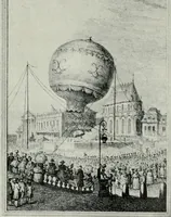 An illustration from Aeronautica; or, The history of aviation and aerostation, told in contemporary autograph letters, books, broadsides, drawings, engravings, manuscripts, newspapers, paintings, posters, press notices, etc., dating from the year 1557 to 1880 (1900)
