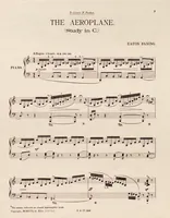 An illustration from The aeroplane : study in C for the pianoforte (1917)