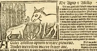 Picture 7 of 43 from Aesopi fabvlae cvm vvlgari interpretatione : et figuris nouissime omni cura, & diligentia emendatae (1557), leaf 28
