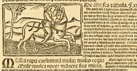 An illustration from Aesopi fabvlae cvm vvlgari interpretatione : et figuris nouissime omni cura, & diligentia emendatae (1557)