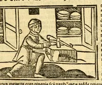 An illustration from Aesopi fabvlae cvm vvlgari interpretatione : et figuris nouissime omni cura, & diligentia emendatae (1557)