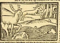 An illustration from Aesopi fabvlae cvm vvlgari interpretatione : et figuris nouissime omni cura, & diligentia emendatae (1557)