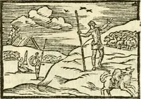 An illustration from Aesopi Phrigis Et Aliorvm Fabvlae. : Elegantissimis Iconibus illustratæ, & diligentius quàm antehac emendatæ (1554)