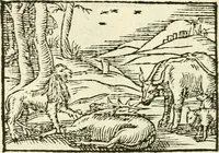 Picture 30 of 145 from Aesopi Phrigis Et Aliorvm Fabvlae. : Elegantissimis Iconibus illustratæ, & diligentius quàm antehac emendatæ (1554), leaf 135
