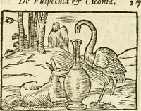 Picture 52 of 145 from Aesopi Phrigis Et Aliorvm Fabvlae. : Elegantissimis Iconibus illustratæ, & diligentius quàm antehac emendatæ (1554), leaf 159