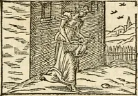 An illustration from Aesopi Phrigis Et Aliorvm Fabvlae. : Elegantissimis Iconibus illustratæ, & diligentius quàm antehac emendatæ (1554)