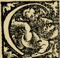 An illustration from Aesopi Phrygis vita et fabellae : cum latina interpretatione. Gabriae Graeci fabellae tres & quadraginta ex trimetris iambis, praeter ultima ex Scazonte, tetrastichis conclusae : cum latina interpretatione. Ex Aphthonii exercitametis de fabula : tum de formicis & cicadis graece & latine. De fabula ex imaginibus Philostrati graece & latine. Ex Hermogensis exercitametis de fabula Prisciano interprete. [Homeri batrachomyomachia, hoc est, Ranarum & murium pugna : Graece & Latine. De Ero & Leandro : Graece & Latine (1518)