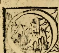 An illustration from Aesopi Phrygis vita et fabellae : cum latina interpretatione. Gabriae Graeci fabellae tres & quadraginta ex trimetris iambis, praeter ultima ex Scazonte, tetrastichis conclusae : cum latina interpretatione. Ex Aphthonii exercitametis de fabula : tum de formicis & cicadis graece & latine. De fabula ex imaginibus Philostrati graece & latine. Ex Hermogensis exercitametis de fabula Prisciano interprete. [Homeri batrachomyomachia, hoc est, Ranarum & murium pugna : Graece & Latine. De Ero & Leandro : Graece & Latine (1518)
