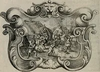 An illustration from Af-Beeldinghe van d'eerste eeuwe der Societeyt Iesu voor ooghen ghestelt door de Duyts-Nederlantsche prouincie der seluer Societeyt (1640)