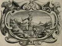 An illustration from Af-Beeldinghe van d'eerste eeuwe der Societeyt Iesu voor ooghen ghestelt door de Duyts-Nederlantsche prouincie der seluer Societeyt (1640)