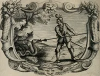 An illustration from Af-Beeldinghe van d'eerste eeuwe der Societeyt Iesu voor ooghen ghestelt door de Duyts-Nederlantsche prouincie der seluer Societeyt (1640)