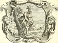 An illustration from Af-beeldinghe van d'eerste eeuwe der Societeyt Iesu : voor ooghen ghestelt door de Duyts-Nederlantsche provincie der selver societeyt (1640)