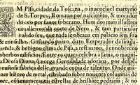 An illustration from Agiologio lusitano dos sanctos e varoens illustres em virtude do reino de Portugal e suas conquistas (1651)