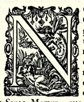 An illustration from Agiologio lusitano dos sanctos e varoens illustres em virtude do reino de Portugal e suas conquistas (1651)