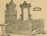 An illustration from A. H. Heilman and Co.'s ninth annual catalogue of cottage and ash walnut trimmed chamber furniture, Williamsport, Pa., March 1, 1880. (1880)