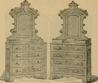 An illustration from A. H. Heilman and Co.'s ninth annual catalogue of cottage and ash walnut trimmed chamber furniture, Williamsport, Pa., March 1, 1880. (1880)