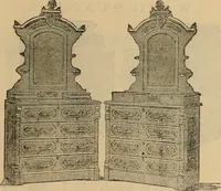 An illustration from A. H. Heilman and Co.'s ninth annual catalogue of cottage and ash walnut trimmed chamber furniture, Williamsport, Pa., March 1, 1880. (1880)