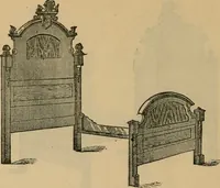 An illustration from A. H. Heilman and Co.'s ninth annual catalogue of cottage and ash walnut trimmed chamber furniture, Williamsport, Pa., March 1, 1880. (1880)