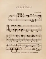 An illustration from Airship march = Luftschiff Marsch (1908)