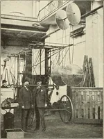 An illustration from Airships past and present, together with chapters on the use of balloons in connection with meteorology, photography and the carrier pigeon (1908)