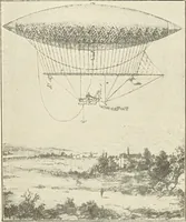 An illustration from Airships past and present, together with chapters on the use of balloons in connection with meteorology, photography and the carrier pigeon (1908)
