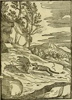 An illustration from Aisopou mythoi (1644)