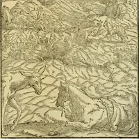 An illustration from Aisopou mythoi (1644)
