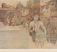 An illustration from Ajanta frescoes : being reproductions in colour and monochrome of frescoes in some of the caves at Ajanta after copies taken in the years 1909-1911 by Lady Herringham and her assistants (1915)