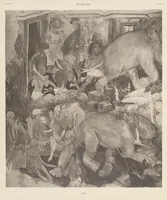 Picture 8 of 14 from Ajanta frescoes : being reproductions in colour and monochrome of frescoes in some of the caves at Ajanta after copies taken in the years 1909-1911 by Lady Herringham and her assistants (1915), leaf 22