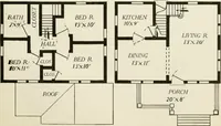 An illustration from Aladdin homes : "built in a day" Catalog no. 29 (1917)