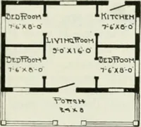 An illustration from Aladdin homes : "built in a day" Catalog no. 29 (1917)