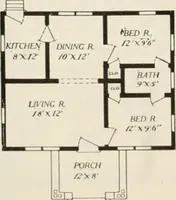 An illustration from Aladdin homes : "built in a day" Catalog no. 29 (1917)
