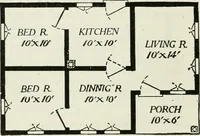 Picture 82 of 270 from Aladdin homes : "built in a day" Catalog no. 29 (1917), leaf 43