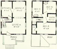 An illustration from Aladdin homes : "built in a day" Catalog no. 29 (1917)