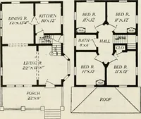 An illustration from Aladdin homes : "built in a day" Catalog no. 29 (1917)
