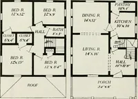 An illustration from Aladdin homes : "built in a day" Catalog no. 29 (1917)